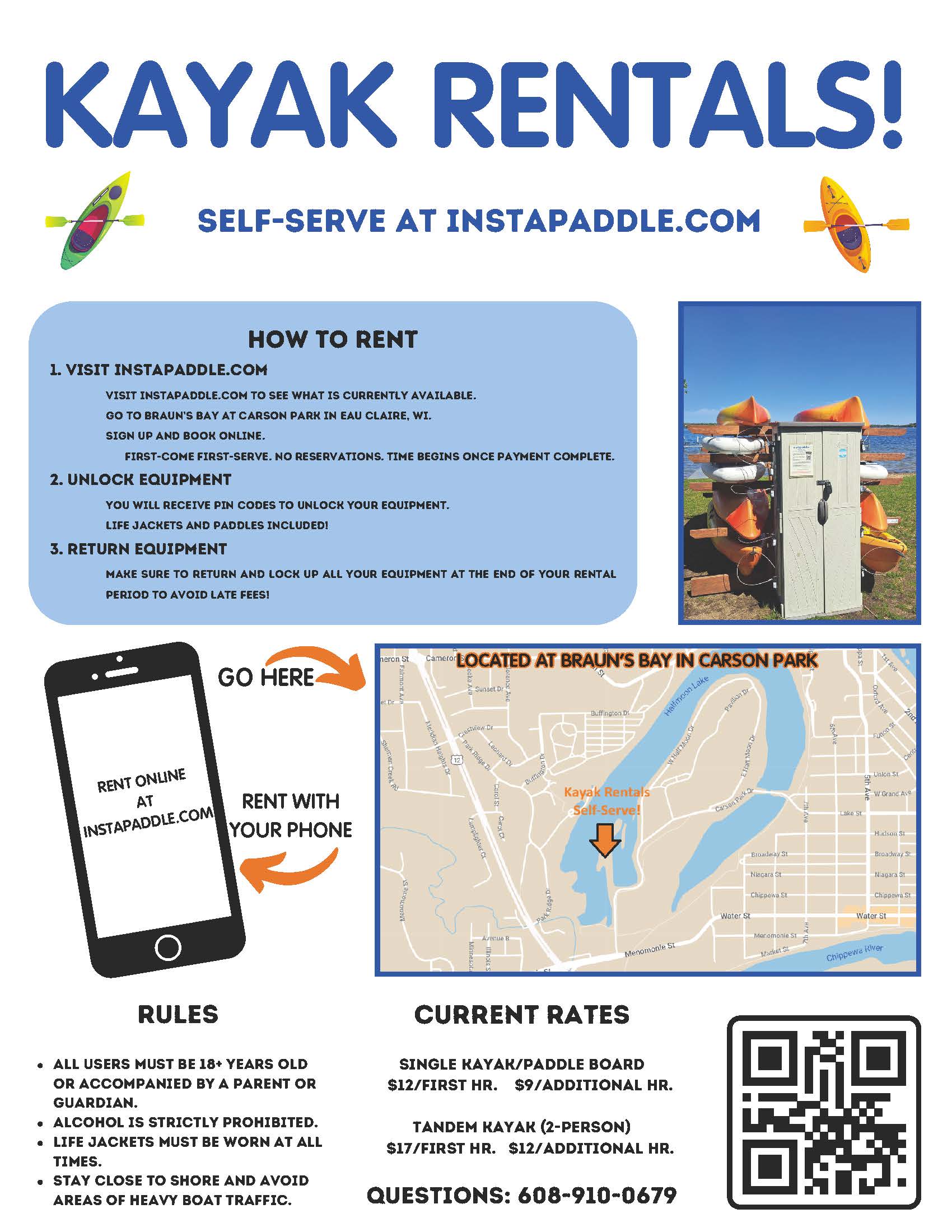 Kayak Rentals from Instapaddle.com