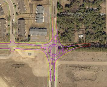 Picture of Proposed Roundabout at County Line Road & Jeffers Road Intersection