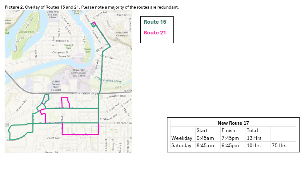 Changes to Routes 15 and 21 pic 2