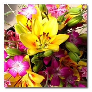 Yellow Lilly Bouquet 