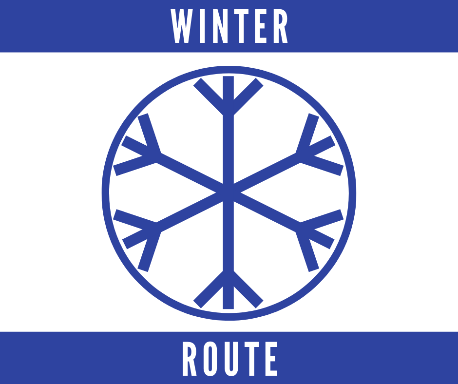 Facebook Post Winter Route Sign (002)