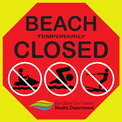 Beach Closed Sign