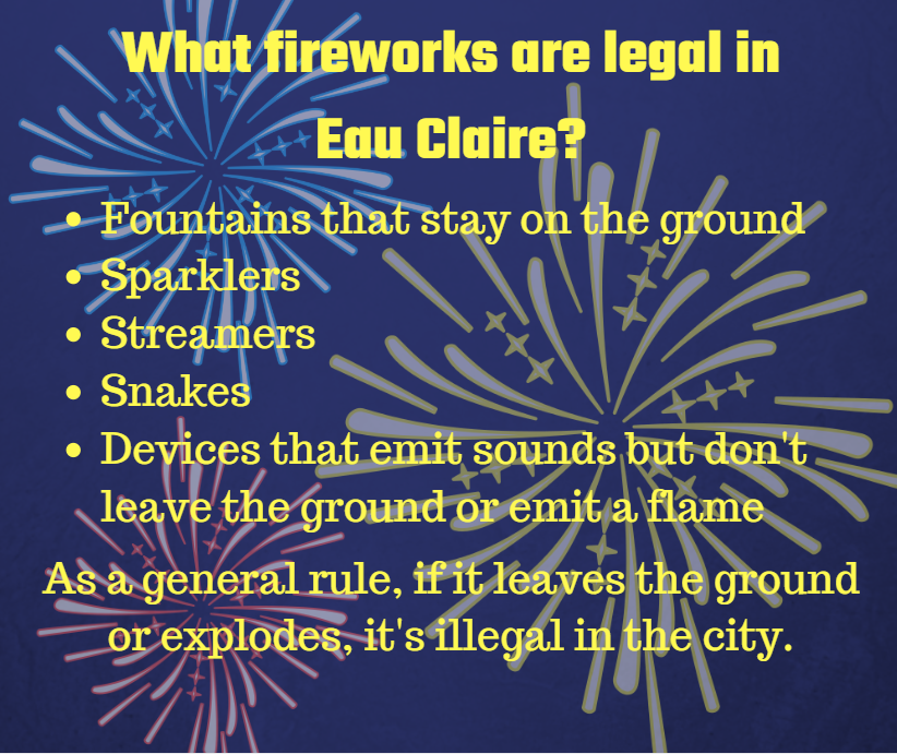 Legal Fireworks in Eau Claire