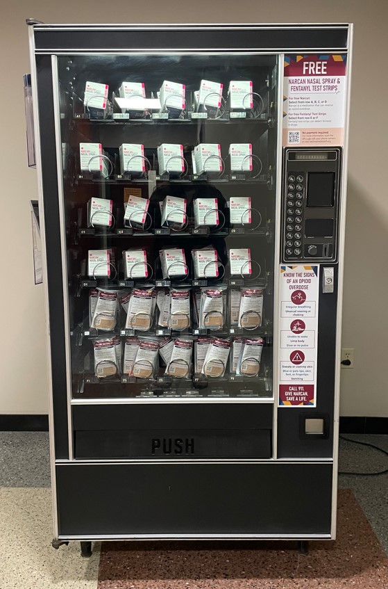 Vending Machine, Public Health, Harm Reduction, Narcan, Fentanyl Test Strips, FTS