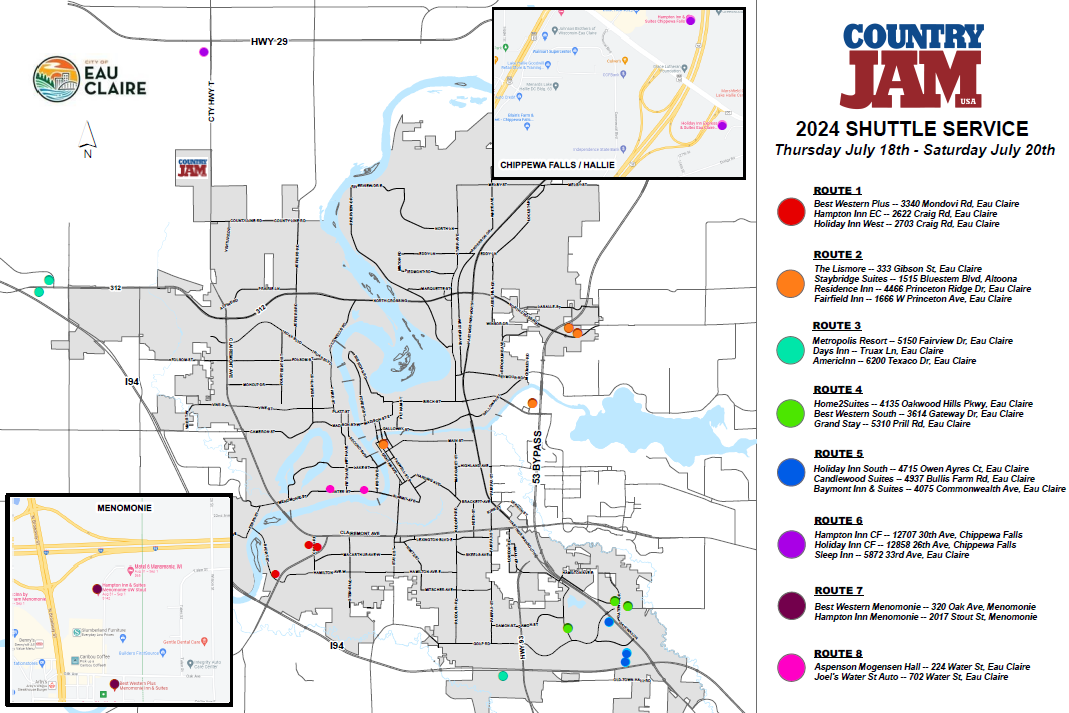 Shuttle Locations 2023